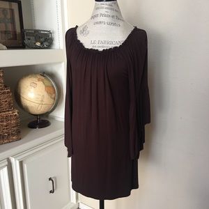 L&B Women's Brown Tunic Top